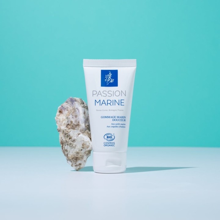 Gommage visage marin aux coquilles d’huîtres – 50 ml